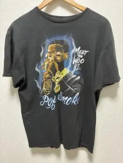 POP SMOKE MEET THE WOO V2 Tシャツ 黒
