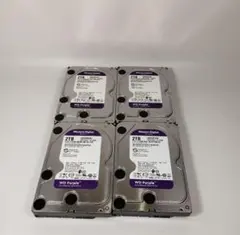 3540 WD Purple 2TB 3.5インチ HDD 新品 動作確認　4台