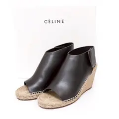 美品♡CELINE エスパドリーユ ウェッジソールサンダル 34size - メルカリ