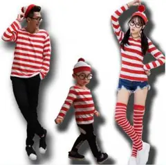 【レディース】★ウォーリー風３点セット ハロウィンコスプレ★ コスチューム 仮装