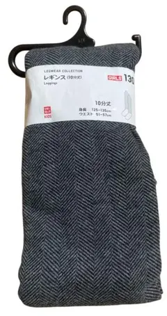 UNIQLO ユニクロ　レギンス ボトムス　130㎝　ヘリンボーン　新品　未使用