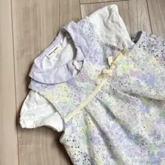 センスオブワンダー ベビー 半袖ロンパース 花柄 レース 80cmのサムネイル