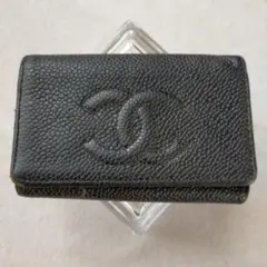 最終値下げ　Chanel 黒 レザー キーケース シルバー CHANEL レディースキーケース｜ファッション小物｜ファッション
