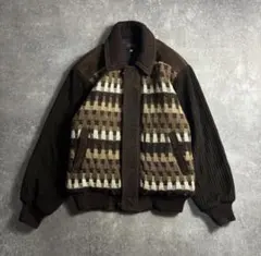 90s ヨーロッパ古着 ウールジャケット ブルゾン ニット archive