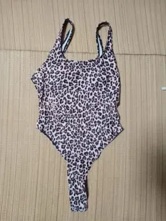 レオパード柄ハイレグワンピース水着