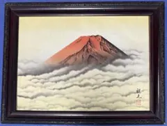 富士山 絵画 金色フレーム - メルカリ