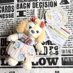 Disney ぬいぐるみバッジ スプリングインブルーム シェリーメイ 新品未