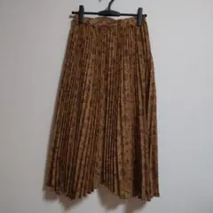 ロングプリーツスカート 秋冬