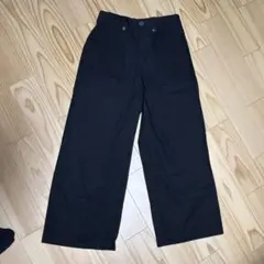 ブラック ワイドパンツ コットン100%