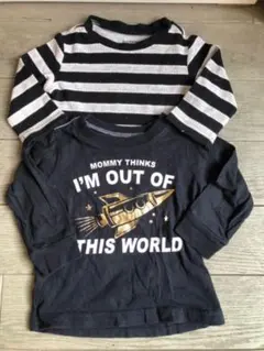 ボーダー ロンT Tシャツ　80 ベビー　２枚セット