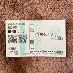 期限切れ単勝馬券】 ヴィクトリアマイル 2009 カワカミプリンセス ウマ