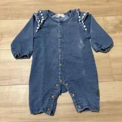 ロンパース　デニム色　70