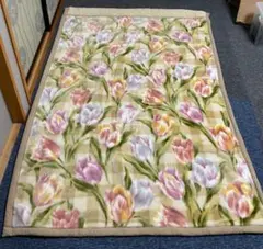 バ.2547.西川の毛布 ウエストベル チューリップ柄 アクリル100% バ.2547.西川の毛布 ウエストベル チューリップ柄 アクリル100% - メルカリ