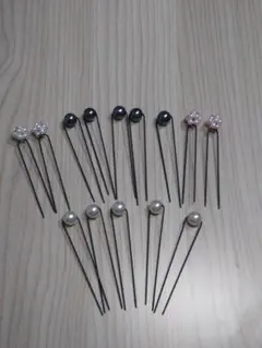 パール髪飾り　ヘアピンセット
