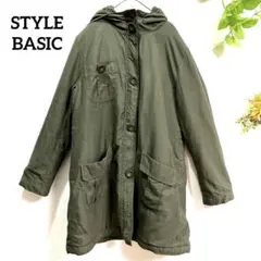 モッズコート ミリタリー 中綿 防寒 ボア フード付き カジュアル　カーキ M