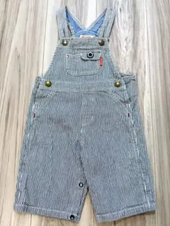 MIKIHOUSE ストライプオーバーオール M