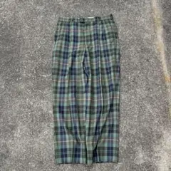 80s Dunlop check slacks yzipzip