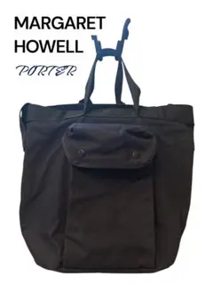 マーガレットハウエル　PORTER コラボ　トートバッグ　黒 PORTER FOR MARGARET HOWELL | 株式会社TSIホールディングスの