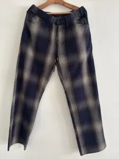 チェックパンツ ワイドパンツ