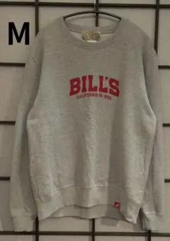 BILLVAN ビルバン アメカジ　ミニ裏毛スウェット・ロングTシャツ グレーМ