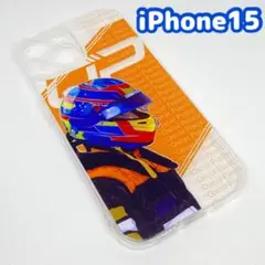 iPhone15 ケース カバー F1 マクラーレン ピアストリ クリア ソフト