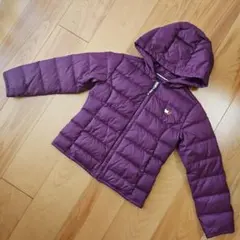 トミーヒルフィガー　ダウン　ガールズ コート　パープル　110 120 100