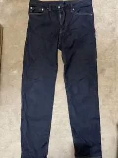 GU ダークブルースリムフィットデニムパンツ