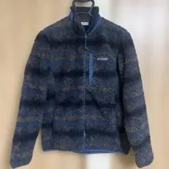 【レア】Columbia ウィンターパス フリースジャケット S 紺×茶 ボア