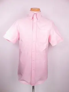 【値下げ】カミチャニスタ　半袖ドレスシャツ　スリムフィット　ピンク　Mのサムネイル