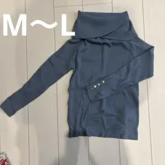 ROPÉ PICNIC リブ編みハイネックセーター 38 ブルー