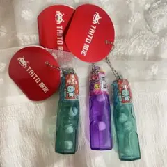タイトー限定 森永ラムネ ミニボトルキーホルダー ミニチュア