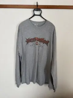 ラ*ル様 HARLEY-DAVIDSON グレー 長袖カットソー 2XL
