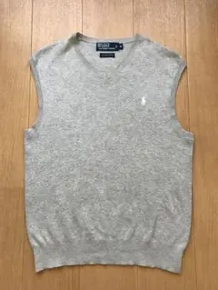 ⭐️Polo by Ralph Lauren グレー Vネック ベスト Mサイズ