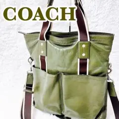 【★Vintage風合い◎】COACH コーチ ヘリテージウェブ 2wayのサムネイル