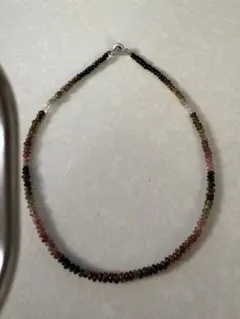 天然石パワーストーントルマリン マルチカラーネックレス