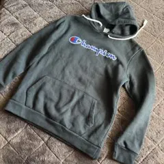 Champion フード付きスウェット ブラック