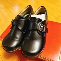 子供ブラックフォーマルシューズ バックル付き21cm