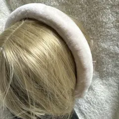 特価限カチューシャコーナー294プレミアムシンプルクッションカチューシャベージュ