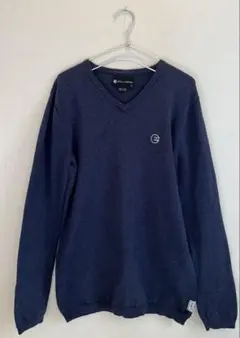 BILLABONG ネイビー Vネックニット　ヴィンテージ　サーフ