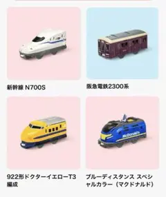マクドナルドハッピーセットプラレール６点セット