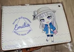 Re:ゼロから始める異世界生活　パスケース　エミリア　リールストラップ付き