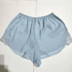 【未使用】Christian Dior ペチパンツ ライトブルー 花柄レースのサムネイル