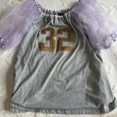 MARKEY'S ナンバー32 チュール袖 カットソー　マーキーズのサムネイル
