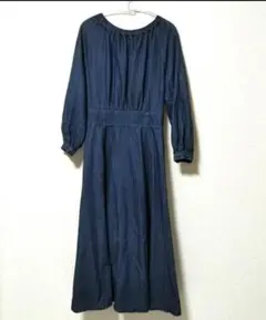 ROPE PICNIC ボートネックデニムワンピース サイズ 36