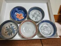 値下げ☆和食器 小鉢 5客セット 陶器 手描きのサムネイル