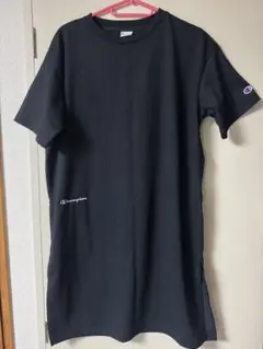 Champion 半袖 Tシャツワンピース ブラックのサムネイル