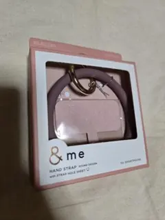 ハンドストラップ　シリコンリング　ラウンド　ピンク　スマホ　ELECOM　&meのサムネイル