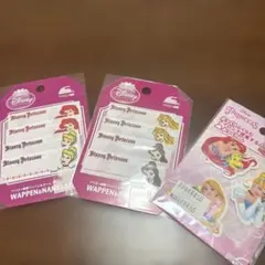 Disney プリンセス ワッペン・シールセット