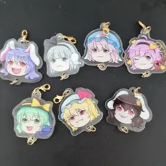 東方　アクリルキーホルダー　7個セット