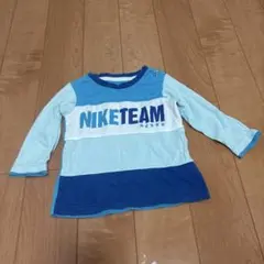 NIKE キッズ 長袖 カットソー 80 ブルー